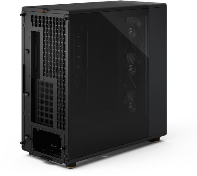 Alt view image 13 of 16 - Fractal Design North XL RC ATX mATX Full Tower PC Case for Motherboards with Rear Connectors ONLY (Standard Connection Motherboards Not Supported)- Charcoal Black Chassis with Walnut Front and Dark Tinted TG Side Panel