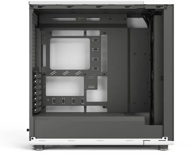 Alt view image 3 of 20 - Fractal Design North XL RC ATX mATX Full Tower PC Case for Motherboard with Rear Connectors ONLY (Standard Connection Motherboards Not Supported)- Chalk White Chassis with Oak Front and Clear TG Side Panel