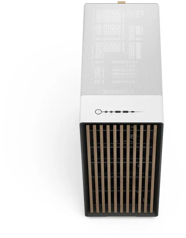 Alt view image 5 of 20 - Fractal Design North XL RC ATX mATX Full Tower PC Case for Motherboard with Rear Connectors ONLY (Standard Connection Motherboards Not Supported)- Chalk White Chassis with Oak Front and Clear TG Side Panel