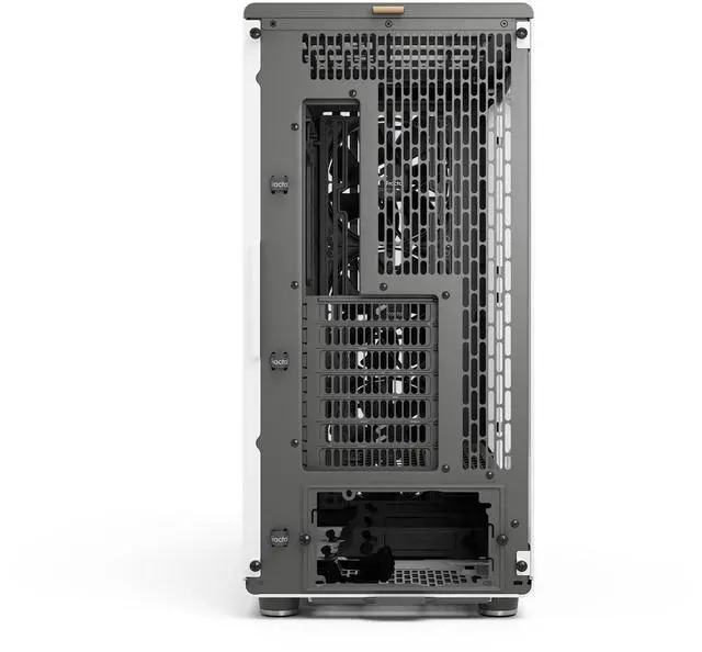 Alt view image 7 of 20 - Fractal Design North XL RC ATX mATX Full Tower PC Case for Motherboard with Rear Connectors ONLY (Standard Connection Motherboards Not Supported)- Chalk White Chassis with Oak Front and Clear TG Side Panel