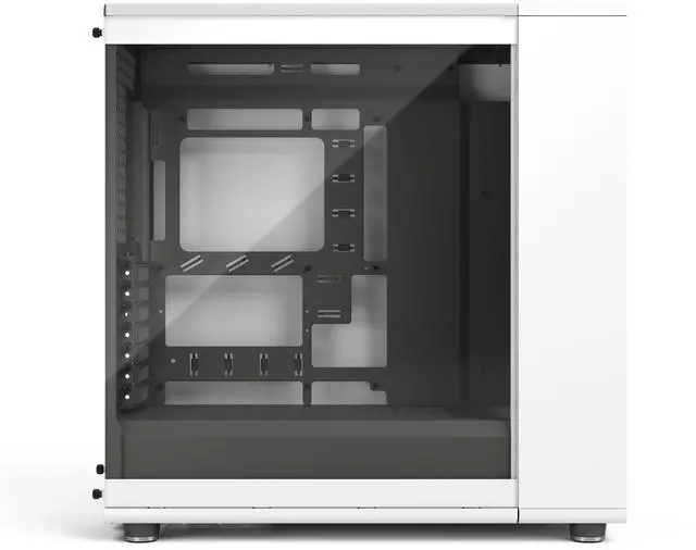 Alt view image 8 of 20 - Fractal Design North XL RC ATX mATX Full Tower PC Case for Motherboard with Rear Connectors ONLY (Standard Connection Motherboards Not Supported)- Chalk White Chassis with Oak Front and Clear TG Side Panel