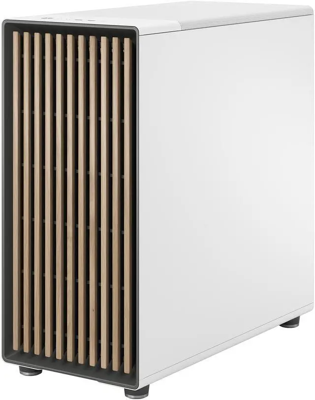 Alt view image 14 of 20 - Fractal Design North XL RC ATX mATX Full Tower PC Case for Motherboard with Rear Connectors ONLY (Standard Connection Motherboards Not Supported)- Chalk White Chassis with Oak Front and Clear TG Side Panel