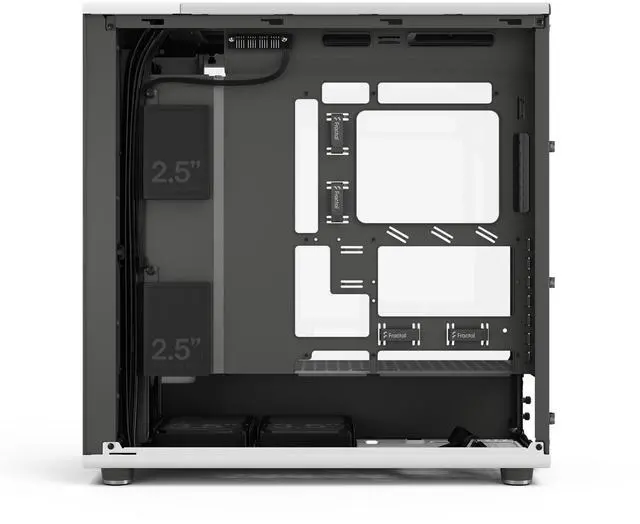 Alt view image 16 of 20 - Fractal Design North XL RC ATX mATX Full Tower PC Case for Motherboard with Rear Connectors ONLY (Standard Connection Motherboards Not Supported)- Chalk White Chassis with Oak Front and Clear TG Side Panel