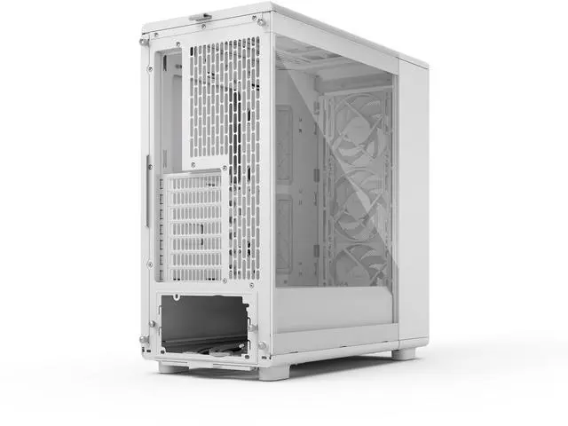 Alt view image 9 of 17 - Fractal Design Epoch White - Tempered Glass Clear Tint - High Airflow PC Gaming Case - Mesh Front Panel - Three Momentum 12 Fans Included - Spacious Interior - ATX/mATX/ITX Support