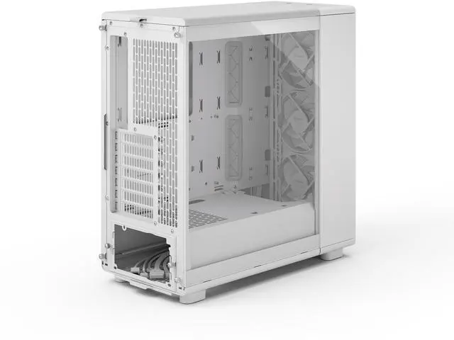 Alt view image 12 of 17 - Fractal Design Epoch White - Tempered Glass Clear Tint - High Airflow PC Gaming Case - Mesh Front Panel - Three Momentum 12 Fans Included - Spacious Interior - ATX/mATX/ITX Support
