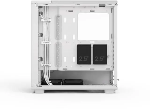 Alt view image 15 of 17 - Fractal Design Epoch White - Tempered Glass Clear Tint - High Airflow PC Gaming Case - Mesh Front Panel - Three Momentum 12 Fans Included - Spacious Interior - ATX/mATX/ITX Support