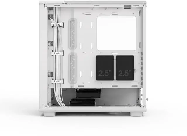 Alt view image 16 of 17 - Fractal Design Epoch White - Tempered Glass Clear Tint - High Airflow PC Gaming Case - Mesh Front Panel - Three Momentum 12 Fans Included - Spacious Interior - ATX/mATX/ITX Support