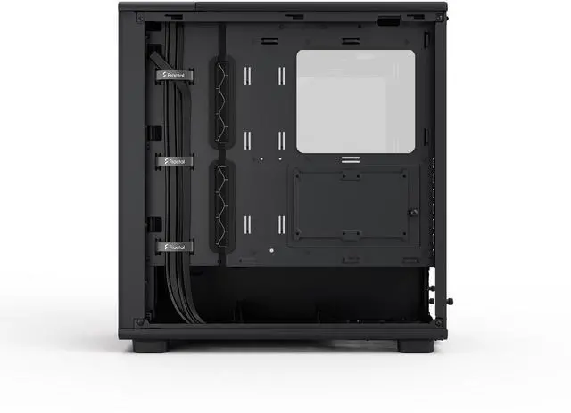 Alt view image 4 of 17 - Fractal Design Epoch Black RGB - Tempered Glass Light Tint- High Airflow PC Gaming Case - Mesh Front Panel - Three Momentum 12 RGB Fans Included - Spacious Interior - ATX/mATX/ITX Support