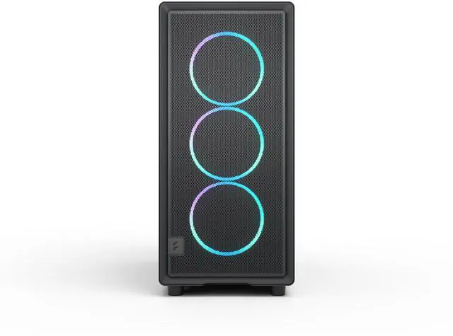 Alt view image 6 of 17 - Fractal Design Epoch Black RGB - Tempered Glass Light Tint- High Airflow PC Gaming Case - Mesh Front Panel - Three Momentum 12 RGB Fans Included - Spacious Interior - ATX/mATX/ITX Support