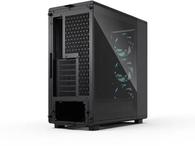 Alt view image 9 of 17 - Fractal Design Epoch Black RGB - Tempered Glass Light Tint- High Airflow PC Gaming Case - Mesh Front Panel - Three Momentum 12 RGB Fans Included - Spacious Interior - ATX/mATX/ITX Support