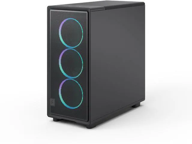 Alt view image 13 of 17 - Fractal Design Epoch Black RGB - Tempered Glass Light Tint- High Airflow PC Gaming Case - Mesh Front Panel - Three Momentum 12 RGB Fans Included - Spacious Interior - ATX/mATX/ITX Support
