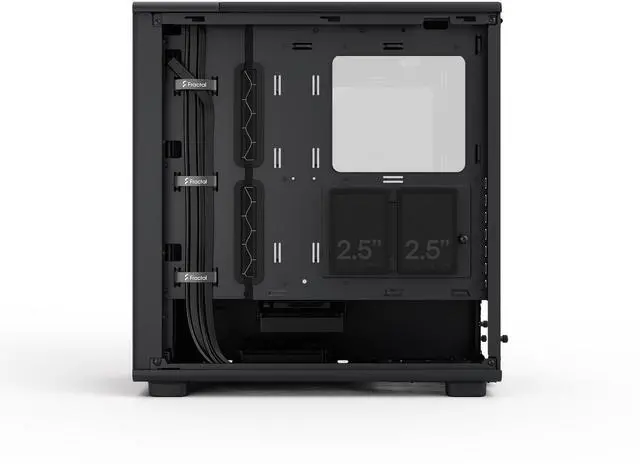 Alt view image 16 of 17 - Fractal Design Epoch Black RGB - Tempered Glass Light Tint- High Airflow PC Gaming Case - Mesh Front Panel - Three Momentum 12 RGB Fans Included - Spacious Interior - ATX/mATX/ITX Support