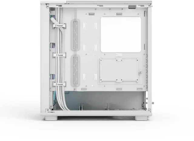 Alt view image 4 of 17 - Fractal Design Epoch White RGB - Tempered Glass Clear Tint- High Airflow PC Gaming Case - Mesh Front Panel - Three Momentum 12 RGB Fans Included - Spacious Interior - ATX/mATX/ITX Support