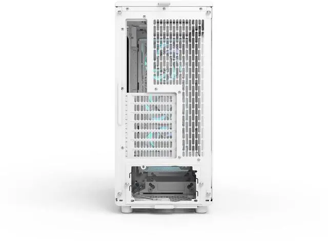 Alt view image 7 of 17 - Fractal Design Epoch White RGB - Tempered Glass Clear Tint- High Airflow PC Gaming Case - Mesh Front Panel - Three Momentum 12 RGB Fans Included - Spacious Interior - ATX/mATX/ITX Support