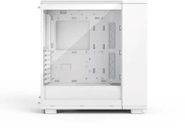 Alt view image 8 of 17 - Fractal Design Epoch White RGB - Tempered Glass Clear Tint- High Airflow PC Gaming Case - Mesh Front Panel - Three Momentum 12 RGB Fans Included - Spacious Interior - ATX/mATX/ITX Support