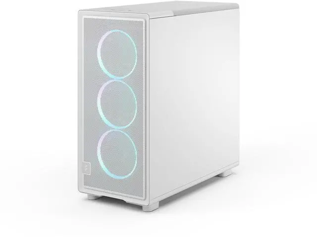 Alt view image 13 of 17 - Fractal Design Epoch White RGB - Tempered Glass Clear Tint- High Airflow PC Gaming Case - Mesh Front Panel - Three Momentum 12 RGB Fans Included - Spacious Interior - ATX/mATX/ITX Support