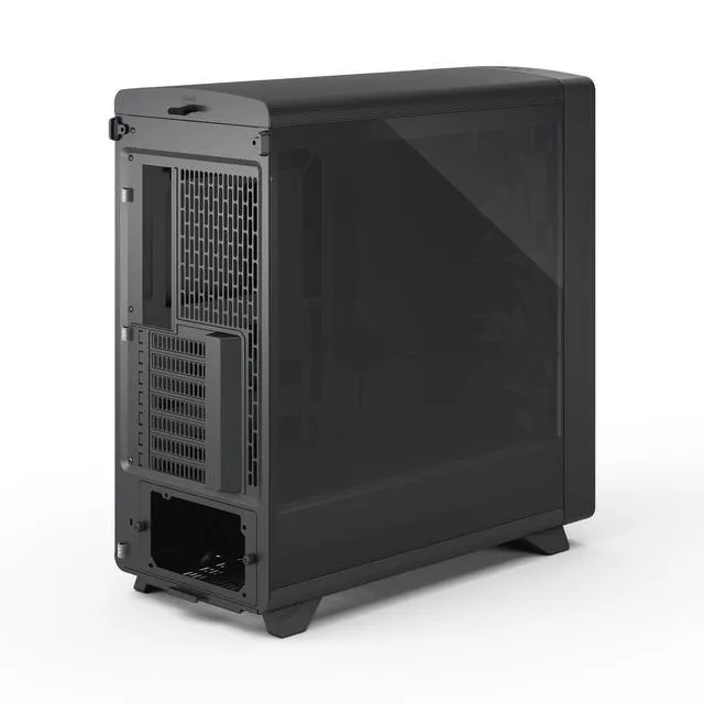 Alt view image 5 of 17 - Fractal Design Summit Ambience Blackout TG Blackened Oak PC Gaming Case - ARGB Gen II Ambient Lighting - Three Momentum 14 Fans Included - ATX Reverse Connector and E-ATX/ATX/mATX/ITX Motherboard Support
