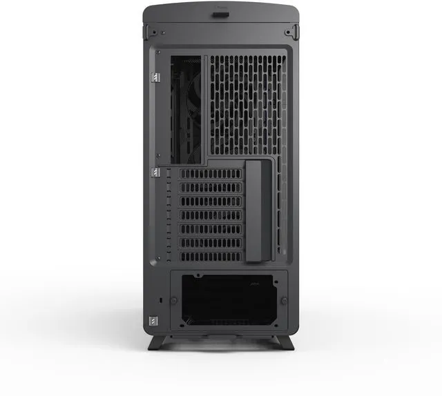 Alt view image 10 of 17 - Fractal Design Summit Ambience Blackout TG Blackened Oak PC Gaming Case - ARGB Gen II Ambient Lighting - Three Momentum 14 Fans Included - ATX Reverse Connector and E-ATX/ATX/mATX/ITX Motherboard Support