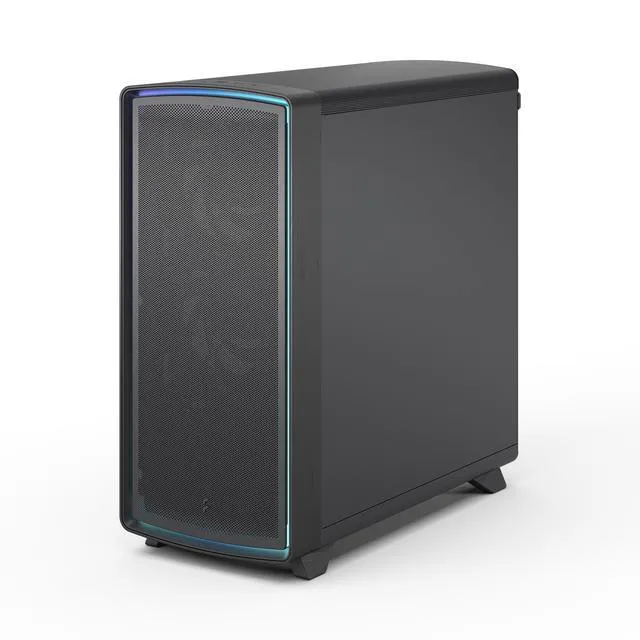 Alt view image 11 of 17 - Fractal Design Summit Ambience Blackout TG Blackened Oak PC Gaming Case - ARGB Gen II Ambient Lighting - Three Momentum 14 Fans Included - ATX Reverse Connector and E-ATX/ATX/mATX/ITX Motherboard Support