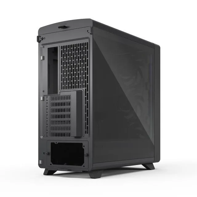 Alt view image 12 of 17 - Fractal Design Summit Ambience Blackout TG Blackened Oak PC Gaming Case - ARGB Gen II Ambient Lighting - Three Momentum 14 Fans Included - ATX Reverse Connector and E-ATX/ATX/mATX/ITX Motherboard Support