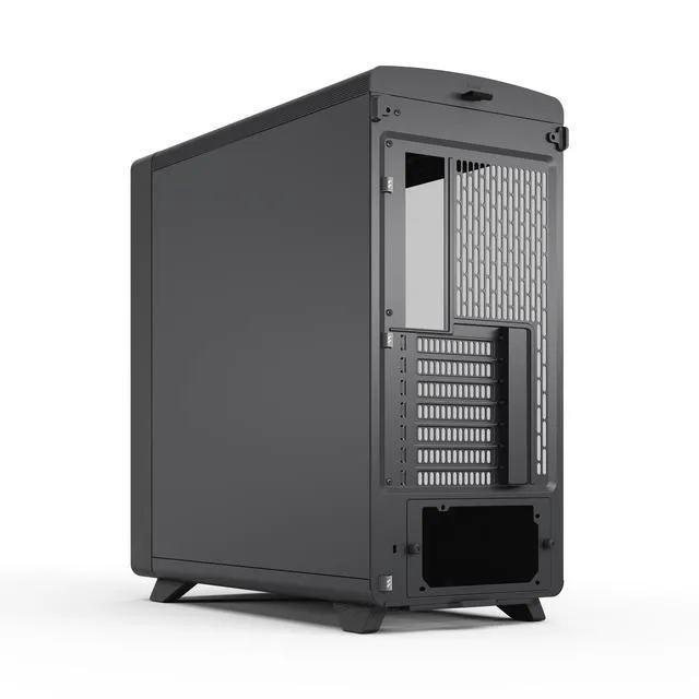 Alt view image 14 of 17 - Fractal Design Summit Ambience Blackout TG Blackened Oak PC Gaming Case - ARGB Gen II Ambient Lighting - Three Momentum 14 Fans Included - ATX Reverse Connector and E-ATX/ATX/mATX/ITX Motherboard Support