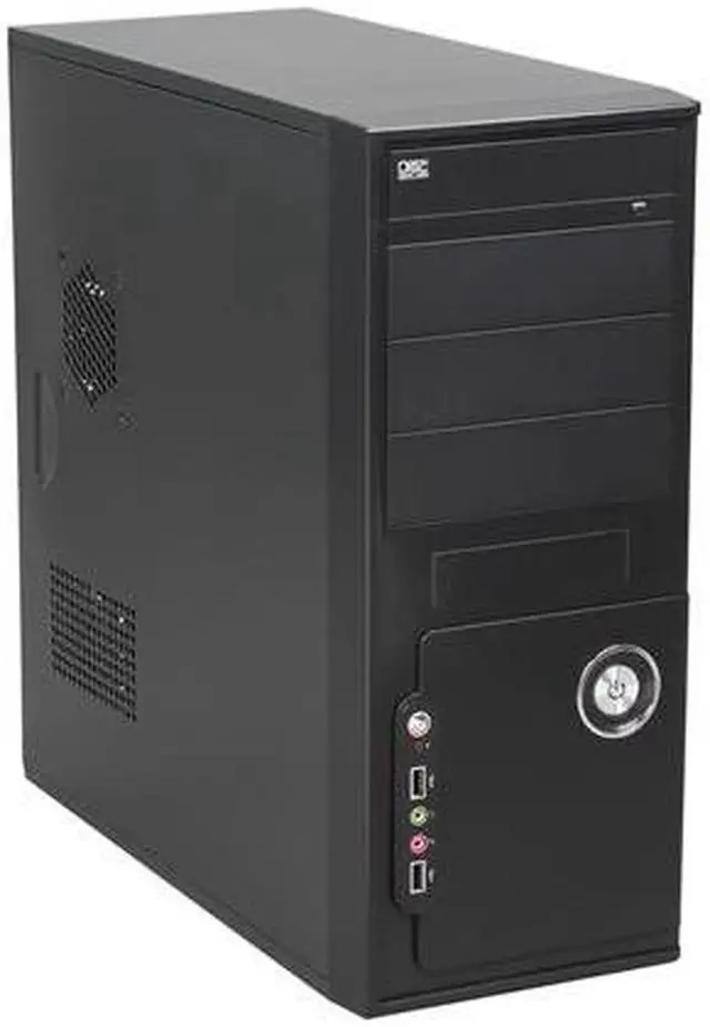 Main image of DIYPC DIY-5823BK Black SECC ATX Mid Tower Computer Case with 1 x 80mm Fan