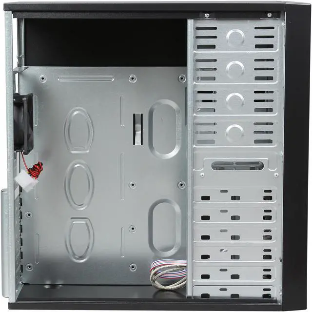 Alt view image 6 of 9 - DIYPC DIY-5823BK Black SECC ATX Mid Tower Computer Case with 1 x 80mm Fan