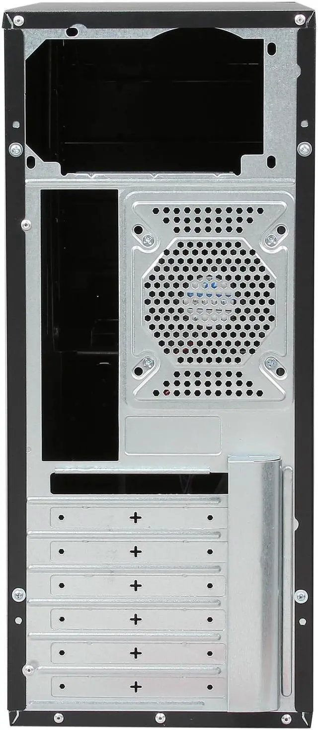 Alt view image 8 of 9 - DIYPC DIY-5823BK Black SECC ATX Mid Tower Computer Case with 1 x 80mm Fan
