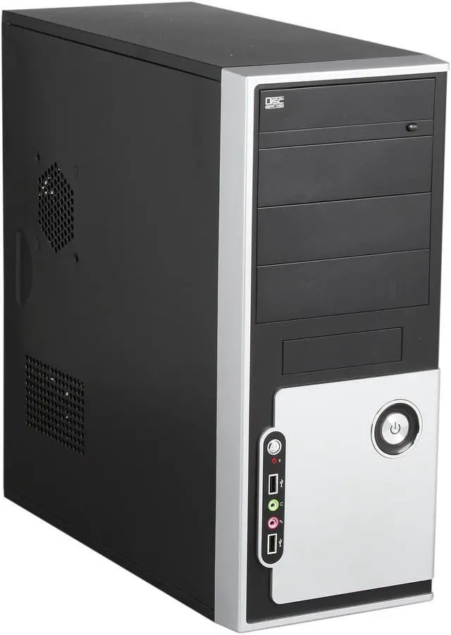 Main image of DIYPC DIY-5823 B/S Black SECC ATX Mid Tower Computer Case with 1 x 80mm Fan