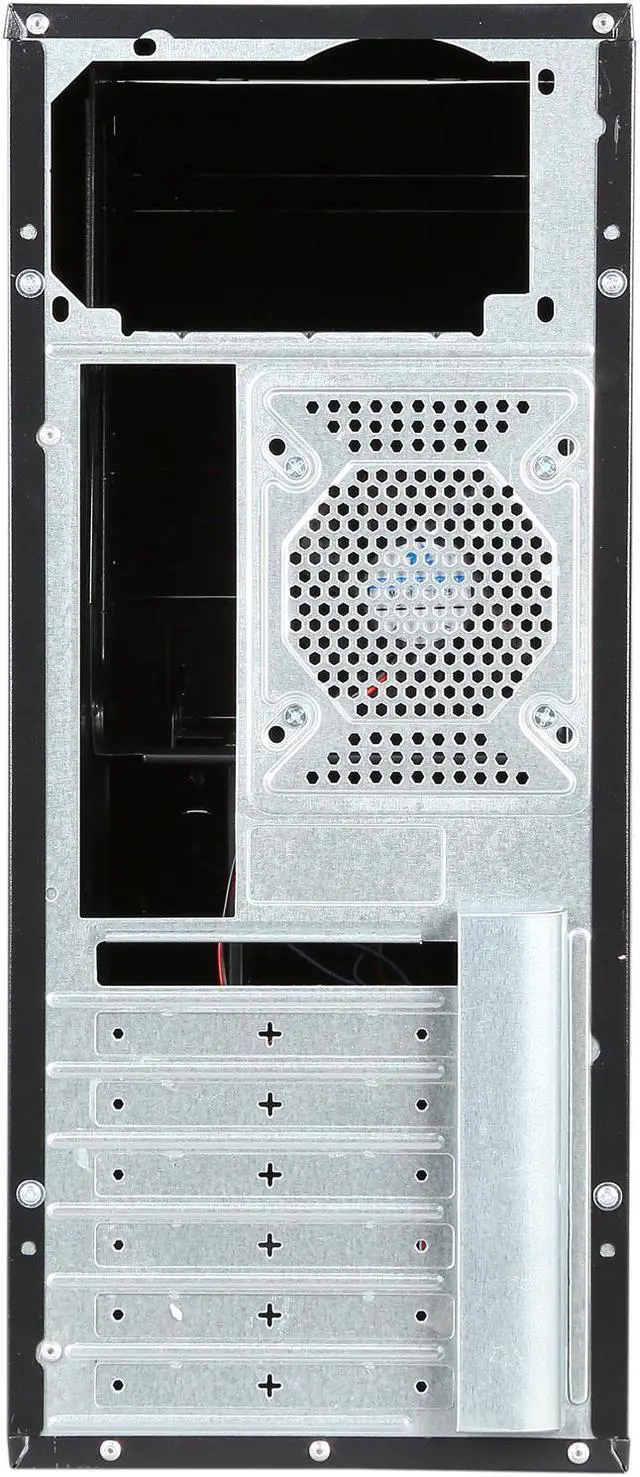 Alt view image 8 of 9 - DIYPC DIY-5823 B/S Black SECC ATX Mid Tower Computer Case with 1 x 80mm Fan