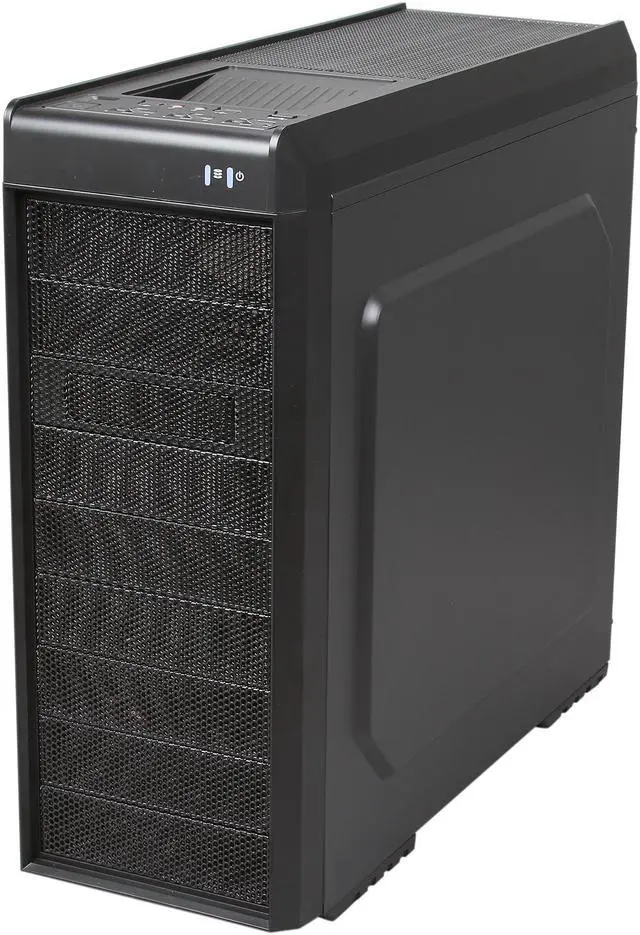 Alt view image 3 of 10 - DIYPC Adventurer-9601R Black/Red Steel Gaming ATX Mid Tower Computer Case with 5 x 120mm Red Fan and 1 x USB 3.0