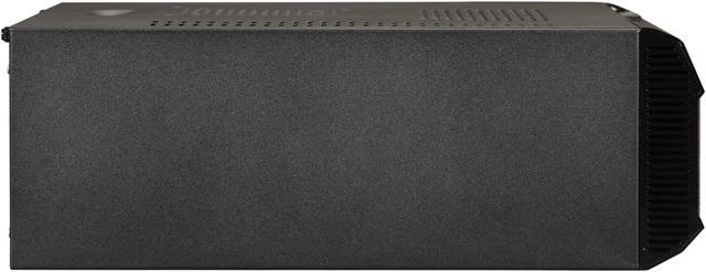 Alt view image 4 of 8 - DIYPC Black Acrylic / Steel HTPC-KT28B Micro ATX Media Center / HTPC Case