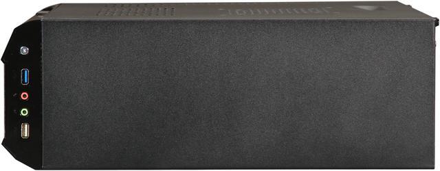 Alt view image 6 of 8 - DIYPC Black Acrylic / Steel HTPC-KT28B Micro ATX Media Center / HTPC Case