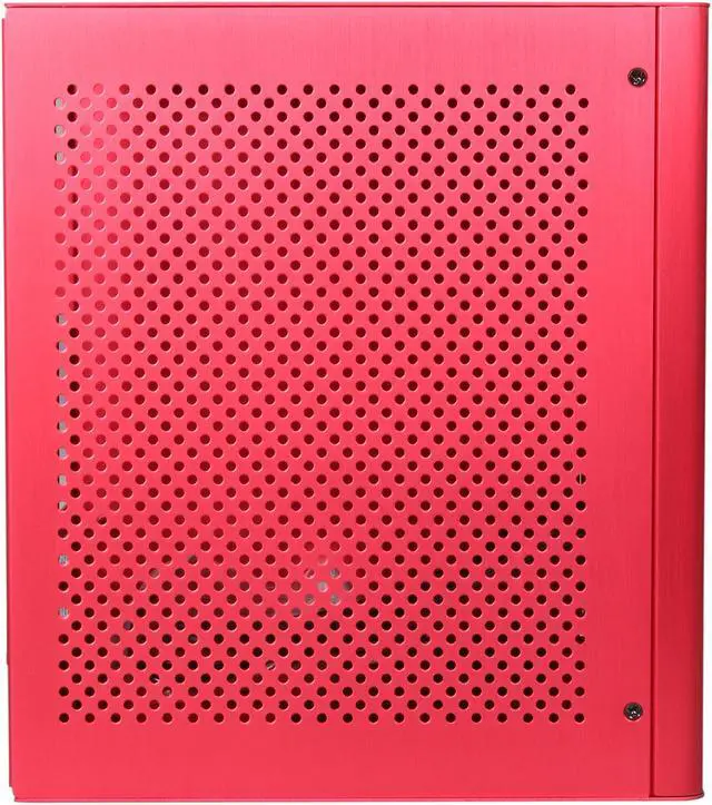 Alt view image 4 of 10 - DIYPC V3plus-R Red Aluminum Mini-ITX Tower Computer Case