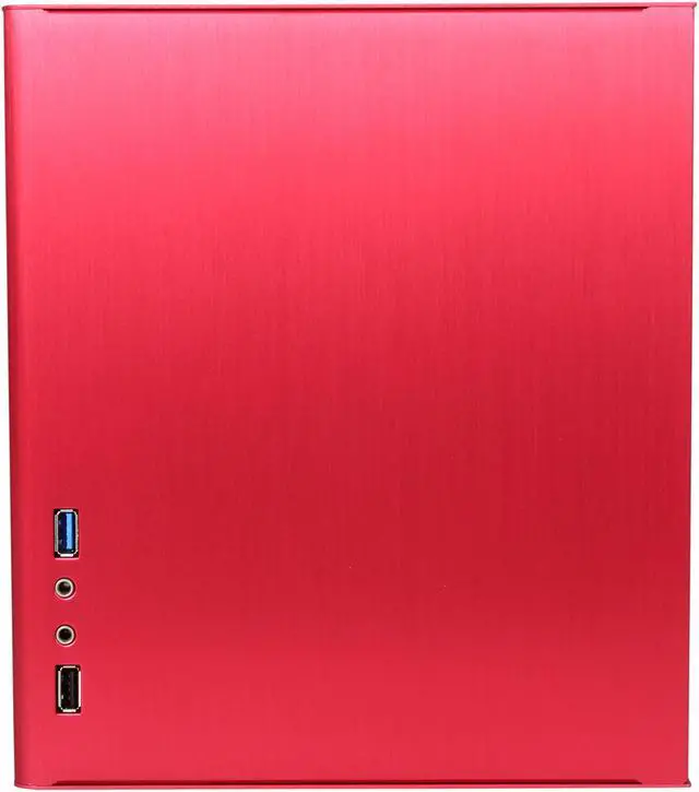 Alt view image 5 of 10 - DIYPC V3plus-R Red Aluminum Mini-ITX Tower Computer Case
