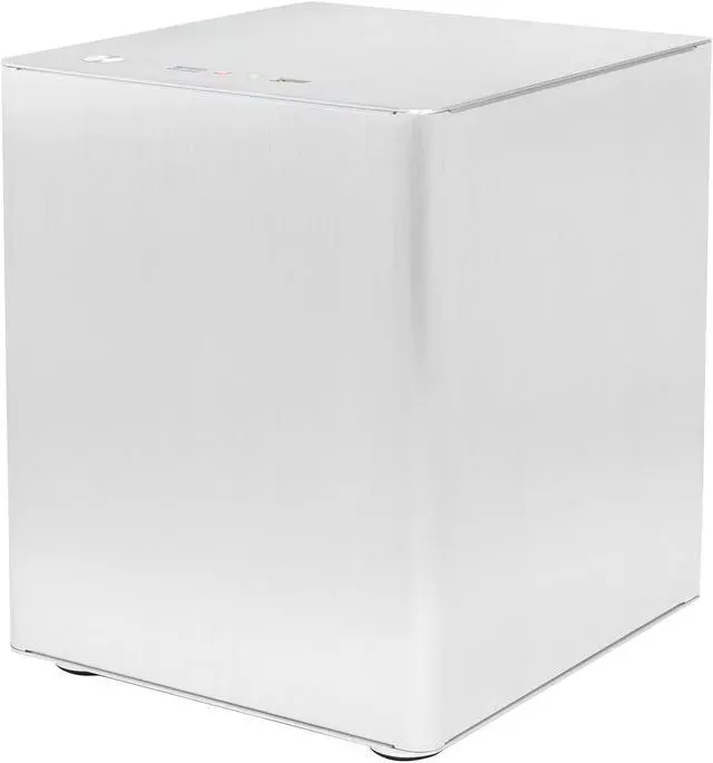 Alt view image 3 of 10 - DIYPC HTPC-MiniCube-S Silver Aluminum Mini-ITX Tower Computer Case