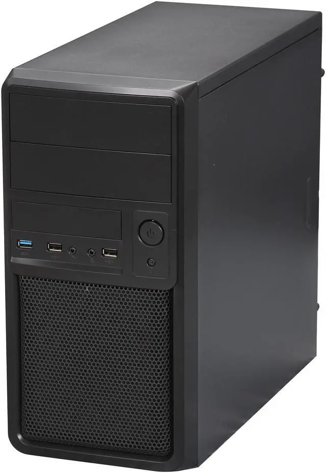 Alt view image 3 of 9 - DIYPC M89-R Black/Red USB 3.0 Micro-ATX Mini Tower Gaming Computer Case with Dual Red Fans (1 x 120mm LED x Front, 1 x 80mm x Rear)
