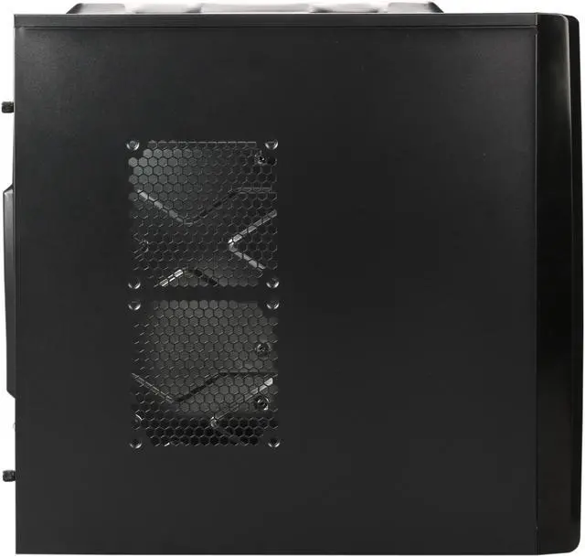 Alt view image 4 of 9 - DIYPC FM08-BK Black USB 3.0 ATX Mid Tower Computer Case with 1 x 120mm and 1x 80mm Fan