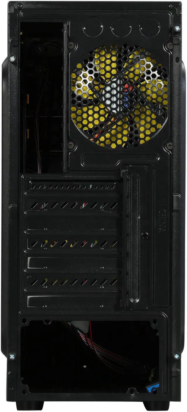 Alt view image 9 of 9 - DIYPC Mirage-D1-Y Black / Yellow SECC ATX Mid Tower Computer Case