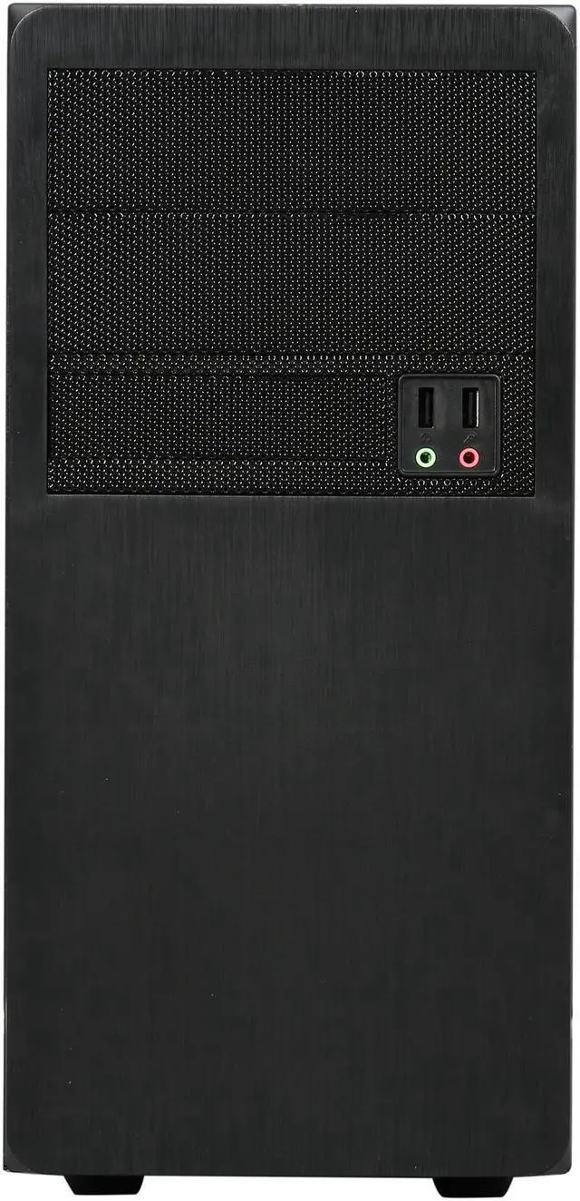 Alt view image 2 of 9 - DIYPC M88-BK Black SECC Micro ATX Mini Tower Computer Case with Dual Fans
