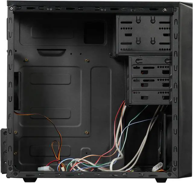 Alt view image 6 of 9 - DIYPC M88-BK Black SECC Micro ATX Mini Tower Computer Case with Dual Fans