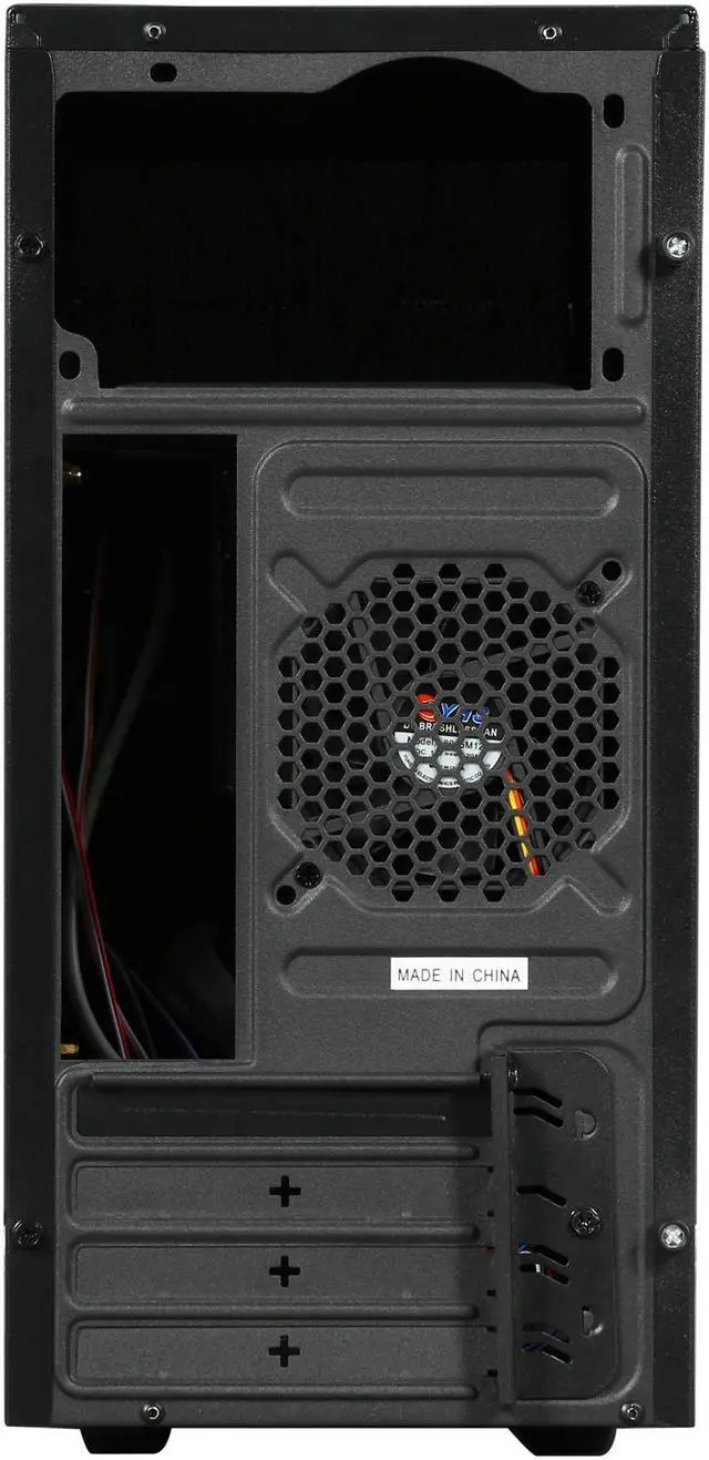Alt view image 8 of 9 - DIYPC M88-BK Black SECC Micro ATX Mini Tower Computer Case with Dual Fans