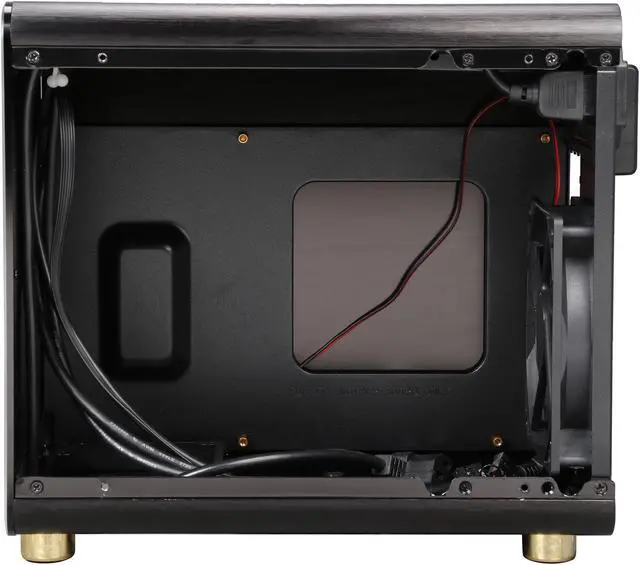 Alt view image 6 of 9 - DIYPC HTPC-Cube-BK Black USB3.0 Aluminum/Steel Mini-ITX Tower Computer case, can support 120mm Radiator, Standard Size ATX PSU