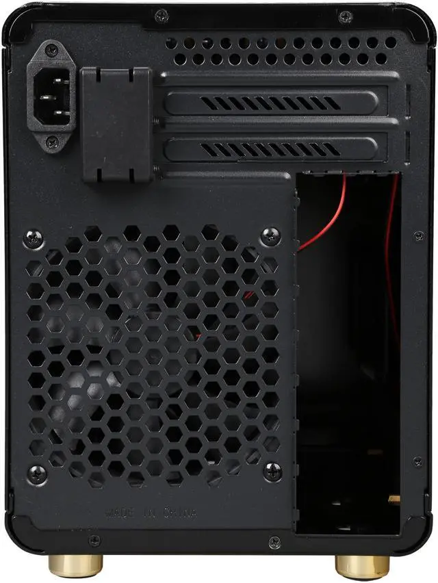 Alt view image 8 of 9 - DIYPC HTPC-Cube-BK Black USB3.0 Aluminum/Steel Mini-ITX Tower Computer case, can support 120mm Radiator, Standard Size ATX PSU