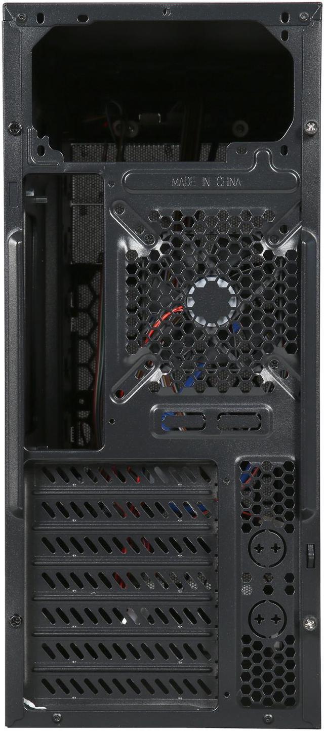 Alt view image 9 of 9 - DIYPC FM18-BK Black USB 3.0 ATX Mid Tower Computer Case with 1 x 120mm and 1x 80mm Fan