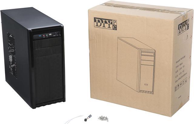 Alt view image 10 of 9 - DIYPC FM18-BK Black USB 3.0 ATX Mid Tower Computer Case with 1 x 120mm and 1x 80mm Fan