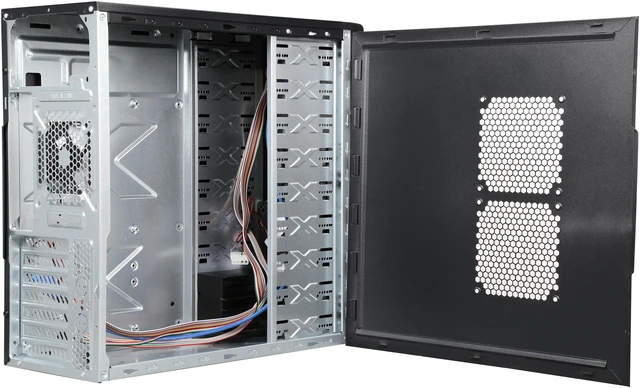 Alt view image 5 of 9 - DIYPC FM18-W Black SECC ATX Mid Tower Computer Case