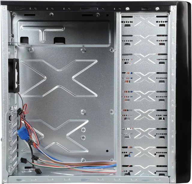 Alt view image 6 of 9 - DIYPC FM18-W Black SECC ATX Mid Tower Computer Case