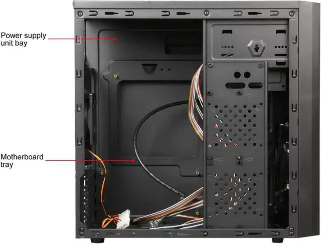Alt view image 7 of 13 - DIYPC MA08-BK Black USB 3.0 Micro-ATX Mini Tower Gaming Computer Case with Dual Fans