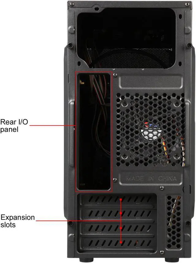 Alt view image 12 of 13 - DIYPC MA08-BK Black USB 3.0 Micro-ATX Mini Tower Gaming Computer Case with Dual Fans